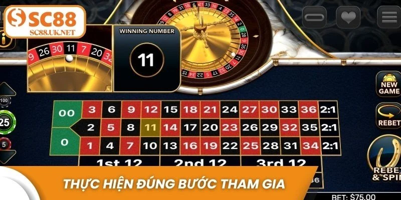 Để cách chơi roulette hiệu quả, anh em nên thực hiện đúng bước tham gia