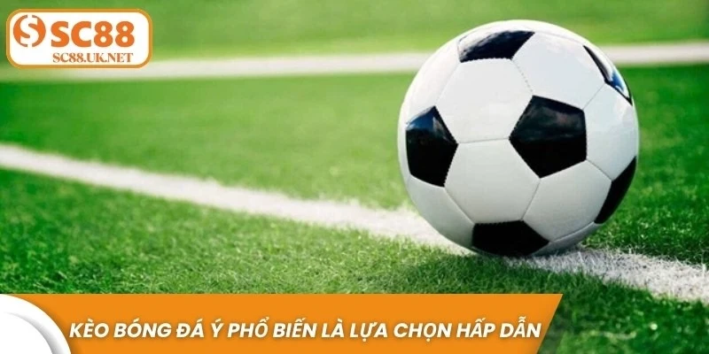 Kèo bóng đá Ý phổ biến là lựa chọn hấp dẫn cho người chơi cá cược