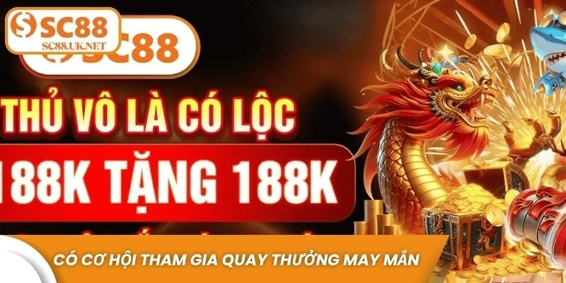 Mỗi ngày, bạn có cơ hội tham gia một lượt quay thưởng may mắn