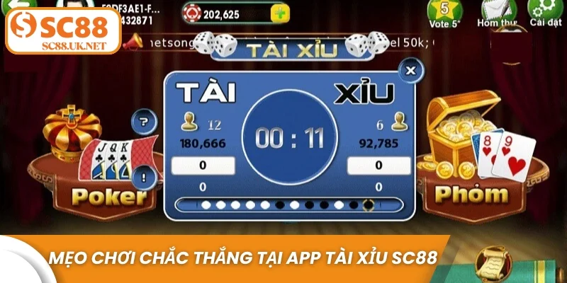 Mẹo chơi chắc thắng tại app tài xỉu sc88